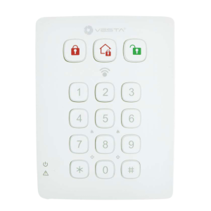 Vesta radio keypad with proximity reader and Bluetooth. Includes 2 chiclet type proximity tags.