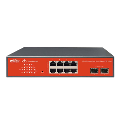 8 x 10/100/1000Mbps PoE ports / Qty x 2 SFP ports. 250M Long Range PoE . Supports 24/48v PoE. Unmanaged