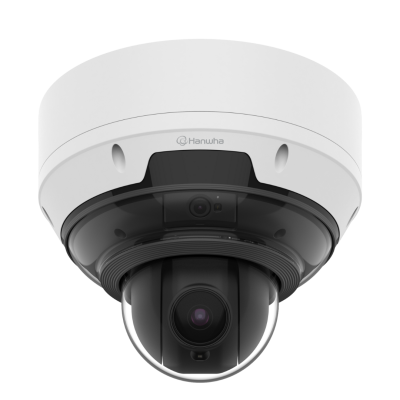 Hanwha AI IR MDC with 3CH 5MP + 4MP 18x PTZ 15m IR