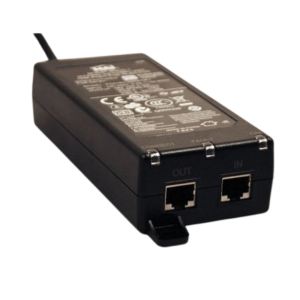 Avigilon PoE+ Single port injector 30W with United Kingdom power cord.