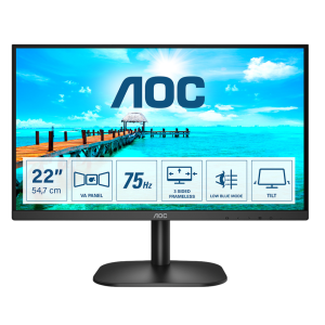 AOC 21.5” FHD @ 75HZ VA 200CD/M2 3000:1 HDMI monitor